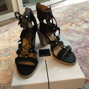 Size 7 - Dolce Vita Block Heel Suede Sandals